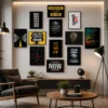 Motivational Wall Art Frame Set of 12