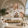 9 Framed Arabic Calligraphy & Cultural Prints